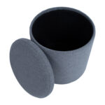 Otomanas HAKO D34,5xH36cm, tamsiai pilkos spalvos, su daiktadėže - Image 3