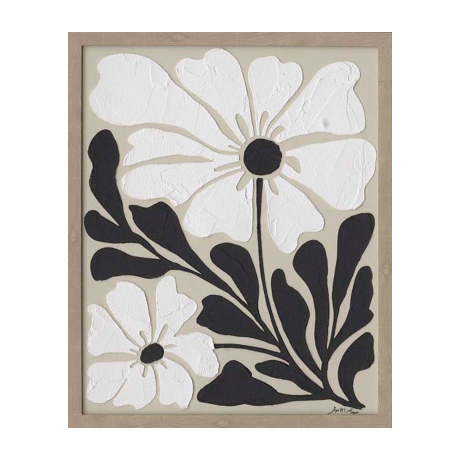 88631 Paveikslas su rėmu 40x50cm, gėlės 1 - Image 1