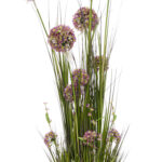 Dirbtinė gėlė GARDEN H120cm, violetinis alijošius, žolė su vazonu - Image 2