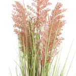 Dirbtinis augalas GARDEN H87cm, oranžinis sorgas, žolė su vazonu - Image 2