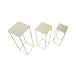 Gėlių stovas DEIA CHE L 25x25xH70cm, aukso spalvos - Image 3