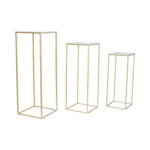 Gėlių stovas DEIA CHE M 22x22xH60cm, aukso spalvos - Image 2