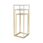 Gėlių stovas DEIA CHE M 22x22xH60cm, aukso spalvos - Image 4