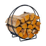 Rąstų laikiklis DEIA WOOD 50x24xH51cm, juodas - Image 3