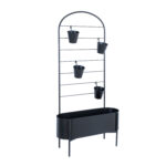 Gėlių stovas DEIA 70,5x26xH137cm, juodas