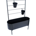 Gėlių stovas DEIA 70,5x26xH137cm, juodas - Image 3