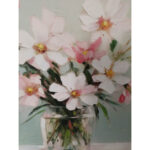 Sienų meno kūrinys WALLY 40x40cm, gėlių puokštė - Image 2