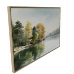 Sienų meno kūrinys WALLY 45x60cm, Miškas prie ežero - Image 3