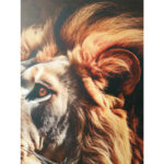 Sienų meno kūrinys WALLY 50x70cm, liūtas - Image 2