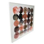 Sienų meno kūriniai WALLY 60x60cm, rudi abstraktūs apskritimai - Image 3