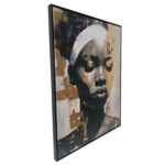 Sienų meno kūrinys WALLY 60x80cm, moteris auksu 1 - Image 3