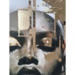 Sienų meno kūrinys WALLY 60x80cm, moteris auksu 2 - Image 2