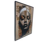 Sienų meno kūrinys WALLY 60x80cm, moteris auksu 2 - Image 3