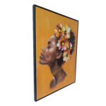 Sienų meno kūrinys WALLY 60x80cm, moteris ir gėlės 1 - Image 3