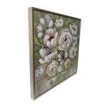 Sienų meno kūrinys WALLY 60x60cm, baltos gėlės - Image 3