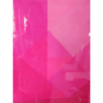 Sienų meno kūrinys WALLY 80x80cm, rožinė spalva, akrilas - Image 2