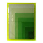 Sienų meno kūrinys WALLY 60x80cm, žalias, akrilas