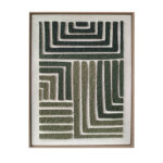 Sienų meno kūrinys WALLY 60x80cm, žalias labirintas 2