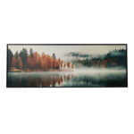 Sienų meno kūrinys WALLY 50x140cm, ruduo ir rūkas