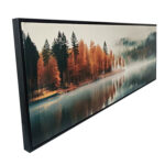 Sienų meno kūrinys WALLY 50x140cm, ruduo ir rūkas - Image 2