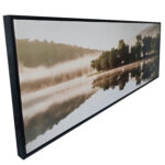 Sienų meno kūrinys WALLY 50x140cm, rūkas ant ežero - Image 2