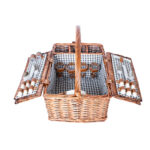 Pikniko krepšys 4 asmenims, 46x33xH22/40cm - Image 2