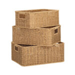 Krepšelis BASILE 34x24xH13,5cm, natūralus - Image 2