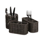 Krepšelis BASILE 23x9xH10cm, tamsus - Image 2