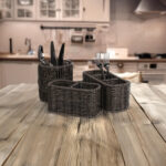 Krepšelis BASILE 18x9xH10cm, tamsus - Image 3