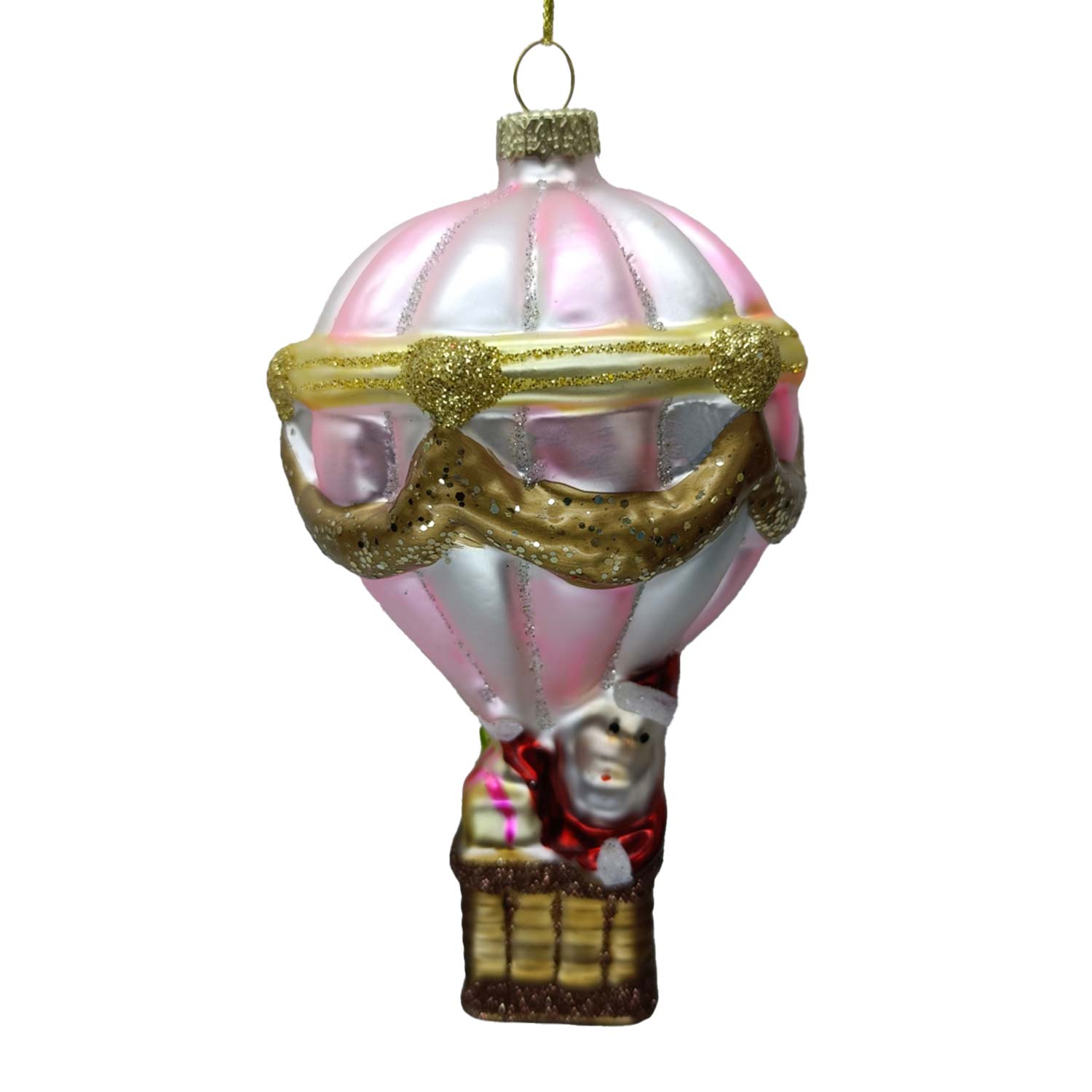 88990 Kalėdinis papuošalas JOY BALLOON 13.2cm, stiklas - Image 1