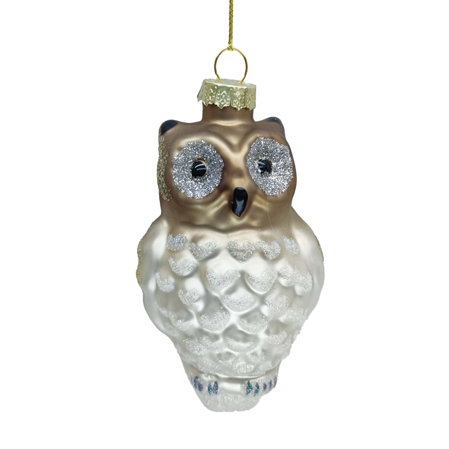 89001 Kalėdinis papuošalas JOY OWL 11cm, stiklas - Image 1