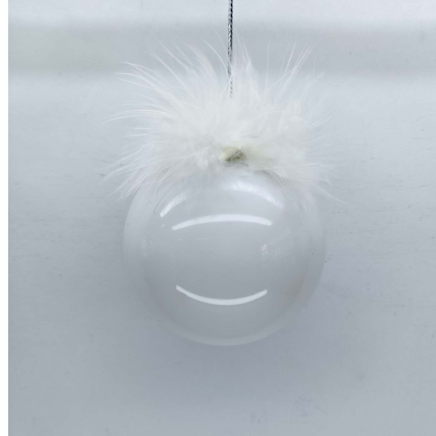 89068 Kalėdinis papuošalas JOY PEARL D8cm, stiklas - Image 1