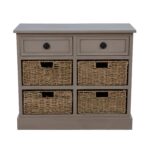 Spintelė su krepšelių stalčiais KENT 76x33xH66cm - Image 3