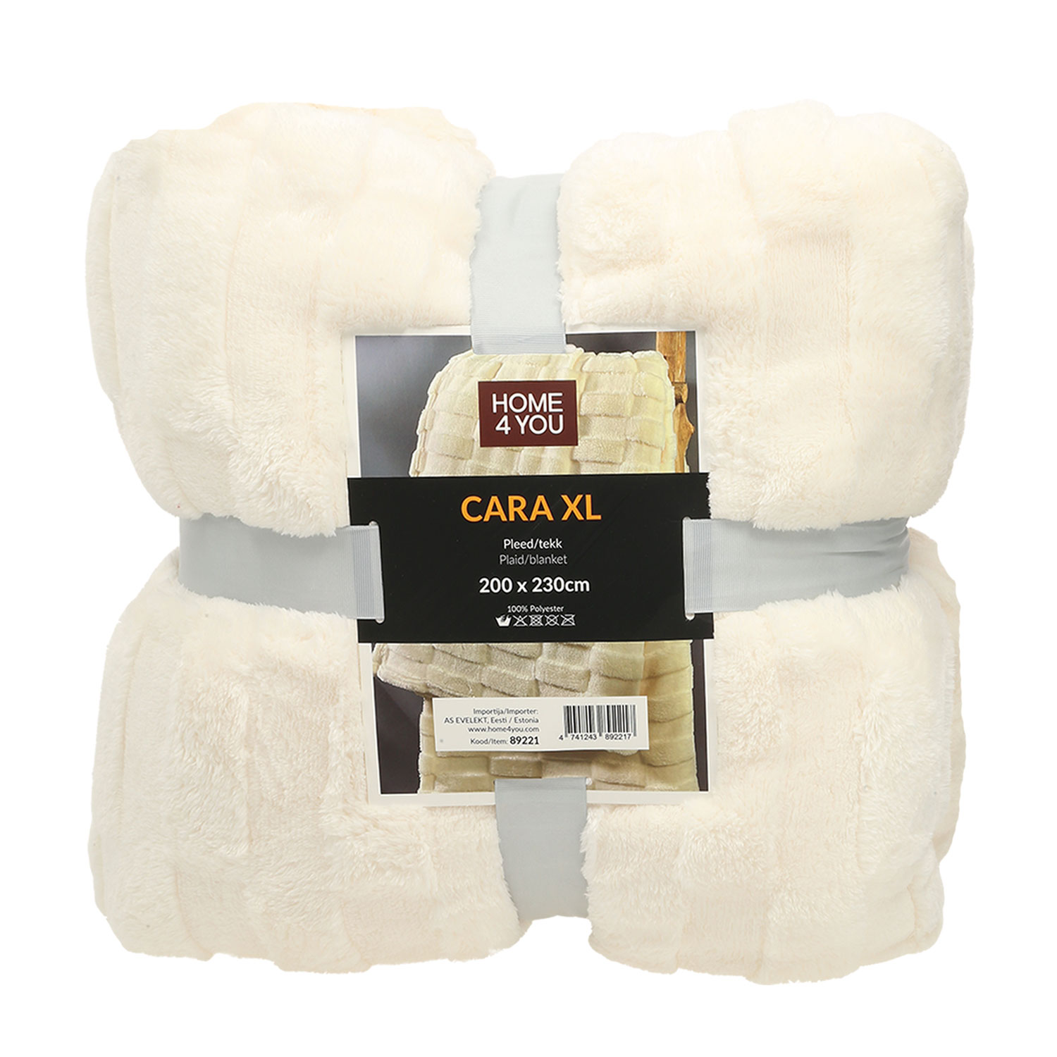 89221 Pledas CARA XL 200x230 cm, baltas - Image 1