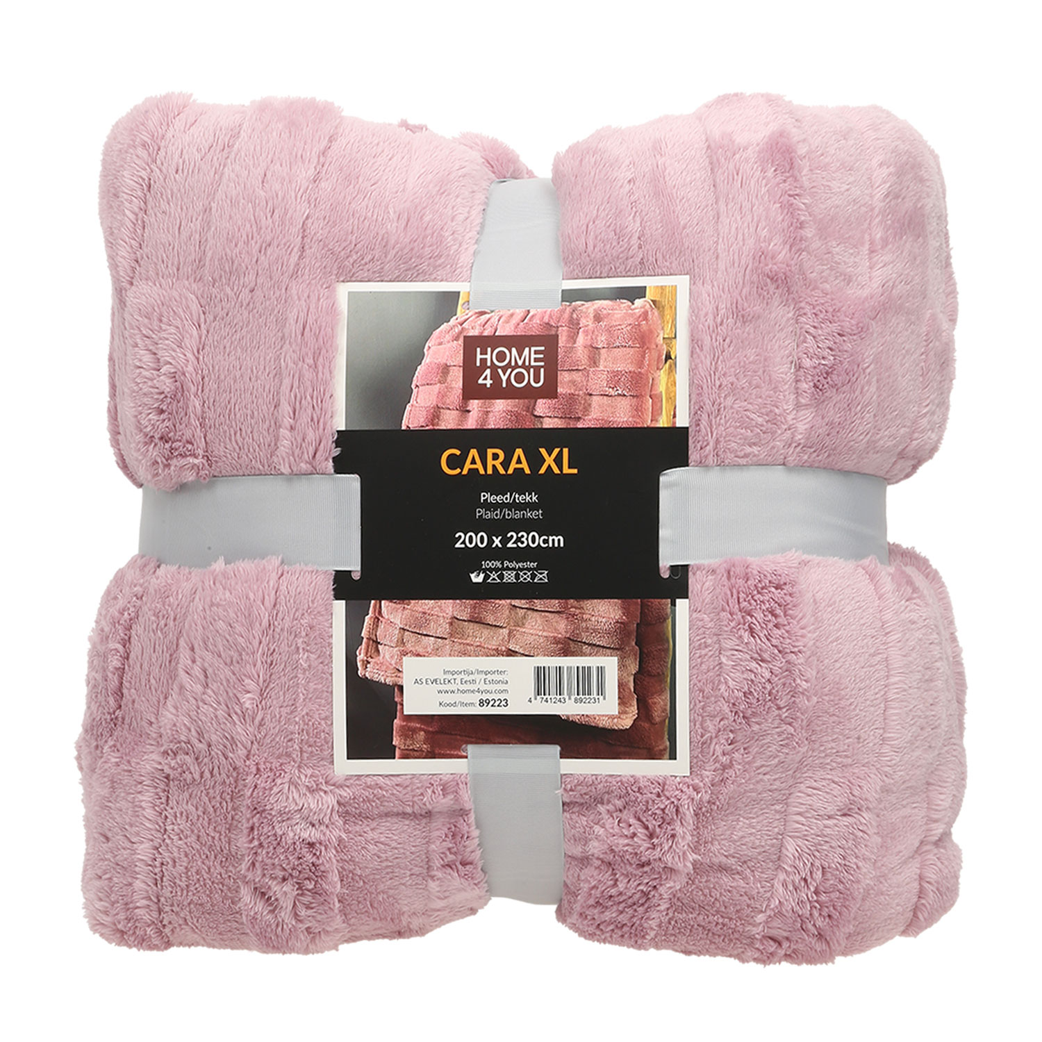 89223 Pledas CARA XL 200x230cm, rožinis - Image 1