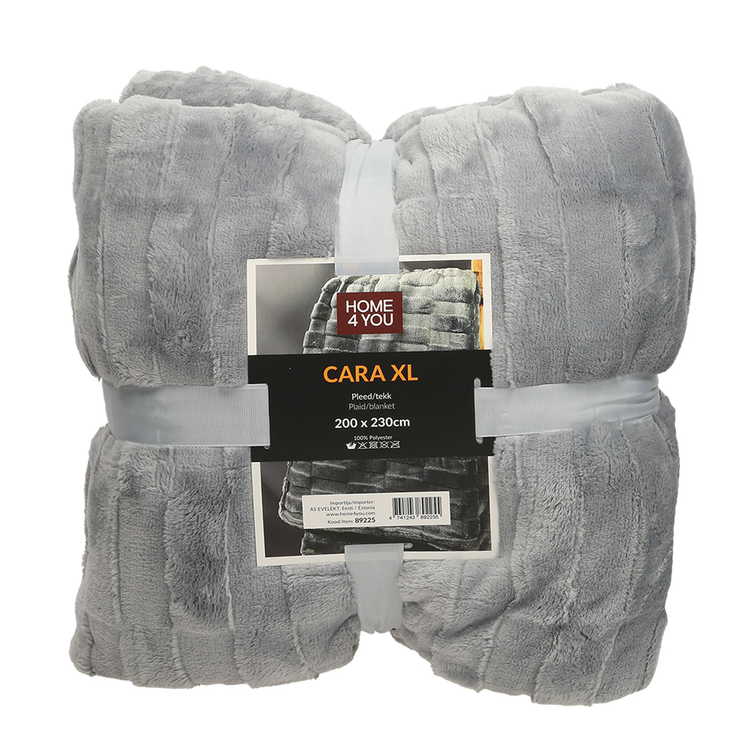 89225 Pledas CARA XL 200x230 cm, pilkos spalvos - Image 1