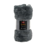 Pledas CARA 150x200 cm, tamsiai pilkos spalvos