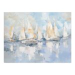 Tapyba aliejiniais dažais 120x90cm, burlaiviai jūroje