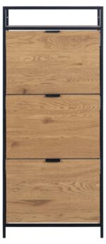 Batų spinta SEAFORD 56x30xH129cm, juoda - Image 2