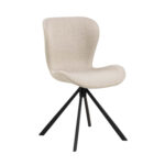 Valgomojo kėdė BATILDA-A1 smėlio/juoda