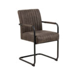 Valgomojo kėdė ADELE su porankiu, pilka