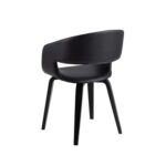 Valgomojo kėdė NOVA su porankiu, juoda - Image 9