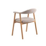 Valgomojo kėdė ADDI su porankiu, pilkšvai smėlio spalvos - Image 9