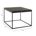 Kavos staliukas BAROSSA 60x60xH45cm, juodas - Image 7