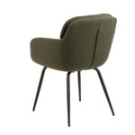 Valgomojo kėdė DORA su porankiu, žalia