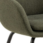 Valgomojo kėdė DORA su porankiu, žalia - Image 6