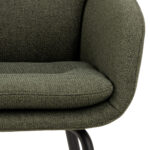 Valgomojo kėdė DORA su porankiu, žalia - Image 8