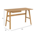 Biuro stalas BARNETT 120x60xH75cm, natūralus - Image 8