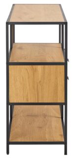 Knygų spinta SEAFORD 114x35xH78cm, natūrali - Image 3