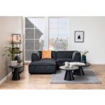 Kavos staliukas SOLI D45xH45cm, juodas - Image 2